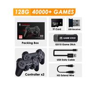 (Juegos 128G 40K) GD10 Consola de juego retro 4K 60fps Entrada HDMI Baja latencia TV Game Stick Doble