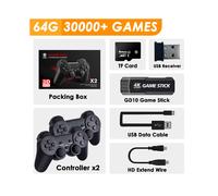 (Juegos 64G 30K) GD10 Consola de juego retro 4K 60fps Entrada HDMI Baja latencia TV Game Stick Doble
