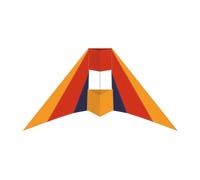 Juegos aéreos Günther 1157 - Cometa monofilo Phoenix, 65 x 180 cm, Cometa de poliéster Ripstop Resistente, para niños a Partir de 6 años, Incluye Cuerdas Carrete