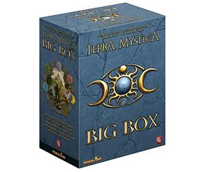 Juegos Capstone Terra Mystica: Caja grande. Contiene: Terra Mystica: Juego base, expansión de Fire & Ice, expansión Merchants of the Seas de Automa Factory. A partir de 14 años, 1-5 jugadores, 30