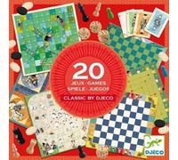 Juegos Clásicos - Estuche 20 juegos de mesa en 1 - Djeco - Diversión asegurada para niños desde 6 años