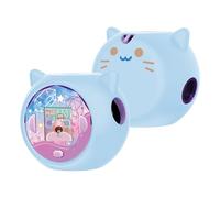Juegos Consola Cubierta suave de silicona líquida resistente a la caída linda cubierta protectora antideslizante para Takara Tomy Punirunes,lavable / protección premium / portátil y elegante (Azul)