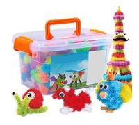 Juegos Creativos de Bricolaje con Bolas Adhesivas: Juguetes Educativos para Niños.