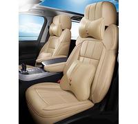 Juegos Cubreasientos Juego Completo Fundas Asiento Coche Cuero Genuino Para Mercedes Para Benz Para Viano GLK GLA GL CLA CLS CLK SLK GLE GLS GLC Para Vito Cubierta Asiento Coche ( Color : Beige DE )