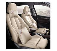Juegos Cubreasientos Protectores Para BMW Para 3 Series 316i 318i 320i 325i 323i E46 E92 F30 F80 F34 E90 Accesorios Coche Protectores Asientos Fundas Asiento Personalizadas Cuero(Beige Lux)