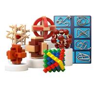 Juegos de ajos para niños - Juego de lógica para la promoción cognitiva - Juguetes intelectuales lógicos | Para niñas Aprendizaje Temprano Desarrollo de Habilidades Aula Escuela Hogar Viajar Jardín de