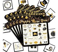 Juegos de Año Nuevo para adultos, 24 jugadores, tarjetas de juego de bingo de Año Nuevo, juegos de bingo de fiesta de Año Nuevo, tarjetas de vacaciones de invierno para actividades familiares, juego
