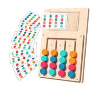 Juegos de aprendizaje de colores - Juego educativo de madera con doce tarjetas, juguetes de combinación de colores para niños, para viajes en coche, niños y niñas 3 años en adelante, niños, escuela