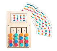 Juegos de aprendizaje de colores, juego educativo de madera con doce tarjetas, juguetes de combinación de colores para niños, para niños de 3 años, ideal para la escuela, viajes, regalo