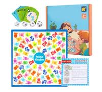 Juegos de aprendizaje de matemáticas: juego de mesa de doble batalla, bingo de multiplicación | Juego de mesa para contar, juegos de matemáticas del Reino Animal para niños, aprendizaje educativo dive