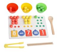 Juegos de asociación de manipuladores matemáticos Stem,Juguetes de manipulación matemática | Aprendizaje educativo Motricidad fina | Juguetes de clasificación de color, conteo matemático, habilidades