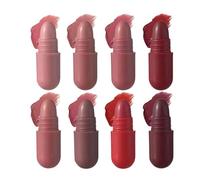 Juegos de Barras de Labios para Mujeres,8 Colores en Barra Labial Natural Mate - Set de Barras de Labios Mate Tamaño Reducido - Para Mujeres Jóvenes Bodas Verano Hogar Viaje