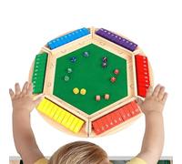 Juegos De Beber - Juguetes Educativos De Madera De 4 Lados,Juego De Mesa con Dados Coloridos Y - para Jóvenes Niños Niñas Viajes Fiestas de Cumpleaños Vacaciones Noche Aula