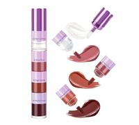 Juegos de brillo de labios para niñas, tintes de labios para mujeres, Maquillaje de labios brillante de 4 colores para niñas, Plumper Gloss Set, voluminizador de labios, brillo de labios no pegajoso p