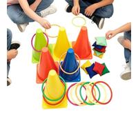 Juegos de carnaval al aire libre, portátil, colorido, interacción entre | Juego combinado de juegos de carnaval al aire libre para patios, césped, playas, camping, reuniones, actividades de ocio