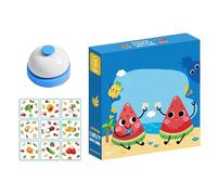 Juegos de cartas a juego para niños - Juguete de tablero educativo de 9,5 x 9,5 cm, divertido juego de desarrollo de la memoria | Actividad cognitiva interactiva para acampar al aire libre, playa, via