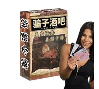 Juegos de cartas - Card de fiesta hilarante casual de multijugador gamme | Juego de tarjetas de búsqueda épica física | Bar Liar Tavern | Juegos de mesa de estrategia para comidas al aire libre y reun