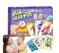 Juegos de cartas de fiesta para adultos, diez juegos de cartas de desafío - Juego de mesa de rompecabezas de tarjetas de matemáticas divertidas,Juguetes de estrategia de adición, accesorios para diver