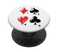 Juegos de cartas - Juego de cartas vintage Símbolos Poker PopSockets PopGrip Adhesivo