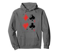 Juegos de cartas - Juego de cartas vintage Símbolos Poker Sudadera con Capucha