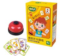 Juegos De Cartas Matemáticas Infantiles - Juguetes Educativos con Campana | Juego con Tarjetas Flash De Sumas Y Conteo | para Niños Preescolar, Hogar, Escuela, Viaje, Estudio Y Entretenimiento