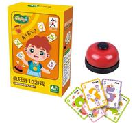 Juegos De Cartas Matemáticas Para Niños, Con Campana Divertida Y Reutilizable, Juego De Contar Con Tarjetas Flash De Adición, Adecuado Para Casa Escuela Viaje Educación Cumpleaños Vacaciones Niños