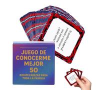 Juegos de cartas para familias - Para conocerse mejor - Tarjetas conversación para calidad juntos - para fiestas, encuentros entre amigos, viajes en coche, vacaciones y fiestas navideñas