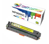 Juegos de Cartuchos de tóner a Color remanufacturados MF8000C0 con Chip de Repuesto para impresoras multifunción Canon MF8000C, MF8200C, MF8050cw, MF8080CW y MF8050N,Yellow-1Pack