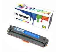 Juegos de Cartuchos de tóner a Color remanufacturados MF8000C0 con Chip de Repuesto para impresoras multifunción Canon MF8000C, MF8200C, MF8050cw, MF8080CW y MF8050N,Cyan-1Pack