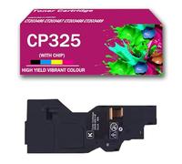 Juegos de Cartuchos de tóner CP325 remanufacturados con Chip de Repuesto para impresoras multifunción Xerox ApeosPrint C325 C325dw C325df C325Z, Colores Negro/Amarillo/Cian/Magenta,Black-1PACK