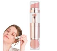 Juegos de cepillos de maquillaje para mujeres, juego de cepillos de maquillaje de viaje - Kit de cepillo de sombras de ojos portátiles 5-en-1 - Foundation Powder Corcealers Sombras de ojos Aplicador p