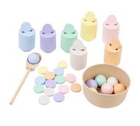 Juegos de clasificación de colores - Juegos de Copa de Bolas de Arco Iris | Juegos de clasificación de Madera | Juego de Emparejar | Juguetes educativos sensoriales | actividades