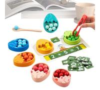 Juegos de Conteo Juego de aprendizaje con pinzas y cuentas