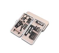 Juegos de cortauñas, Juego de cuidado uñas acero inoxidable primera calidad, kit manicura y pedicura portátil for adultos(F)