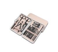Juegos de cortauñas, Juego de cuidado uñas acero inoxidable primera calidad, kit manicura y pedicura portátil for adultos(G)