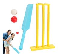 Juegos de croquet para niños,Juego de croquet para niños al aire libre - Divertidos Wickets de Croquet con 2 Bolas,Juego de murciélagos de grillos seguros, juguetes de juego de fuerza mejorados para n