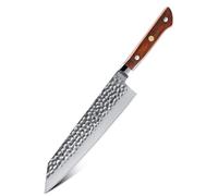 Juegos de cuchillos de cocina occidentales de 67 capas de acero de Damasco forjado, cuchillos de chef Santoku Kiritsuke multiusos con mango de palisandro(DMS-250B Kiritsuke)