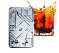 Juegos de dados para adultos - Juegos de escritorio portátiles de acero inoxidable - Juguetes antiestrés de oficina de metal para hombres, papá, viajes, casa, coche, fiesta, avión, vacaciones, annive