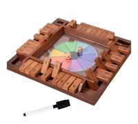 Juegos De Dados para Familias: Juego De Mesa De Dados De Madera, De Números De Cuatro Lados, Juguete De Estrategia Clásica | Interacción Entre Padres E Hijos Estudiantes Adultos Hombres E