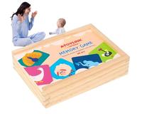 Juegos de emparejamiento de animales de madera, tarjetas de emparejamiento de animales - Tarjetas de emparejamiento interactivas de madera Juegos de emparejamiento,Flash Cards Concentración Juegos de