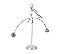 Juegos de equilibrio para - Adorno de de oficina de acero inoxidable, tamaño 20,5 x 20,5 x 5 cm | Decoración de equilibrio creativa y divertida para oficina, cumpleaños, estantería, mesa, f