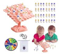 Juegos de Equilibrio para, Juego de Equilibrio Swing Stack - Conteo de árboles de Equilibrio de astronautas | Juego de de Mesa Balance Tree Astronaut Board Game para 3+ niños niñas