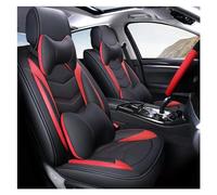 Juegos de funda de asiento Funda De Cuero PU Para Asiento De Coche Para CITROEN C4 Para Picasso Para DS3 DS4 DS5 C3 Para C2 C3 XR C4 C5 C6 Fundas Protección cojín(Black red luxury)