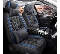 Juegos de funda de asiento Funda Universal Para Asiento Coche Cobertura Completa Para VW Para Polo Para Atlas Para Jetta Para Bora Para Eos Para Sharan Para Variant Fundas de Asientos(B Blue 5 Seat)