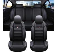 Juegos de funda de asiento Funda Universal Para Asiento De Coche, Para Jaguar Para F Pace Para X3 Para Clio 5 F44 Para Trafic Fundas de Asientos(A Black)