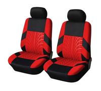 Juegos de funda de asiento Fundas De Asiento Automóviles Protectores Cubierta Cubo Ajuste Universal Para A6 Para TIGUAN Fundas para Asientos(Rojo)