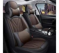 Juegos de funda de asiento Fundas De Asiento Coche Estilo Universal Para La Serie A3 8PA 8VS 8VA 8V7 8VE A4 B6 B7 B8 B9 B6L BE2 Detalles Interiores Fundas para Asientos(B Black coffee)