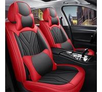 Juegos de funda de asiento Fundas De Asiento Coche Estilo Universal Para La Serie A3 8PA 8VS 8VA 8V7 8VE A4 B6 B7 B8 B9 B6L BE2 Detalles Interiores Fundas para Asientos(B Black red)