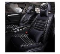 Juegos de Funda de Asiento Fundas De Asiento De Coche para Nissan para Qashqai J10 para Almera N16 para Note para X-Trail T31 para Patrulla Y61 para Juke para Hoja para Teana(Black White Pillow)