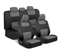 Juegos de funda de asiento Fundas Universales Asientos Juego Completo Mayoría Los Camiones SUV Asiento Trasero Interior Que Se Puede Dividir Con 40/60 50/50 60/40 Fundas de Asiento(Grey)